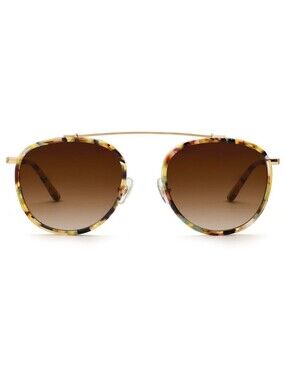 KREWE Chartres Aviator Sunglasses - Canary